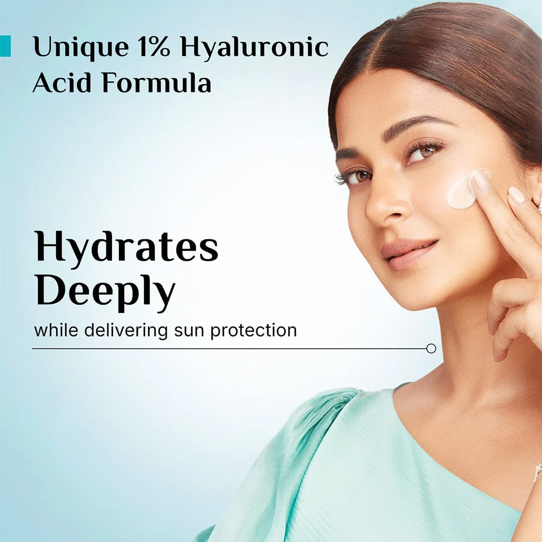 1% Hyaluronic Acid Aqua Sunscreen Gel SPF 50 PA++++ - Image 4