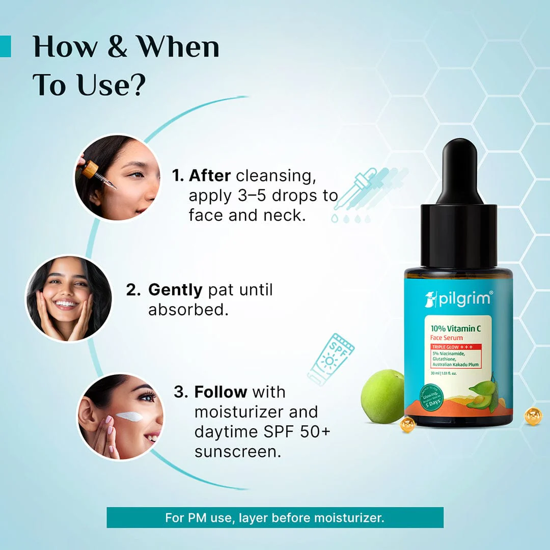 10% Vitamin C Face Serum For Triple Glow+++ - Image 16