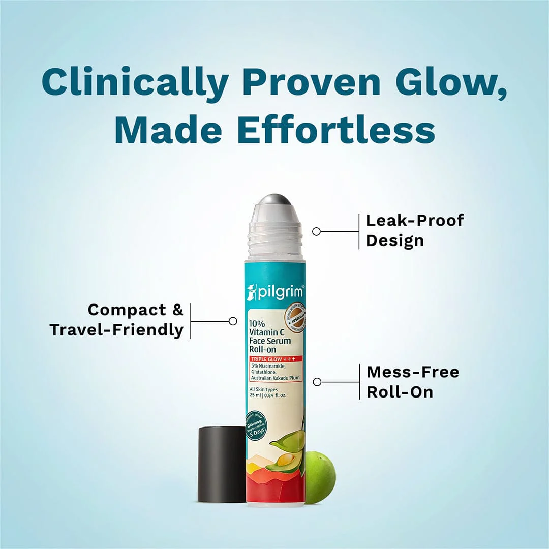 10% Vitamin C Face Serum Roll-On - Image 2