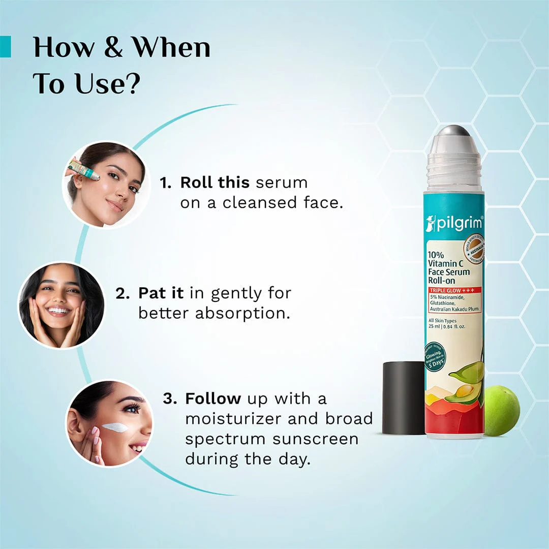 10% Vitamin C Face Serum Roll-On - Image 6