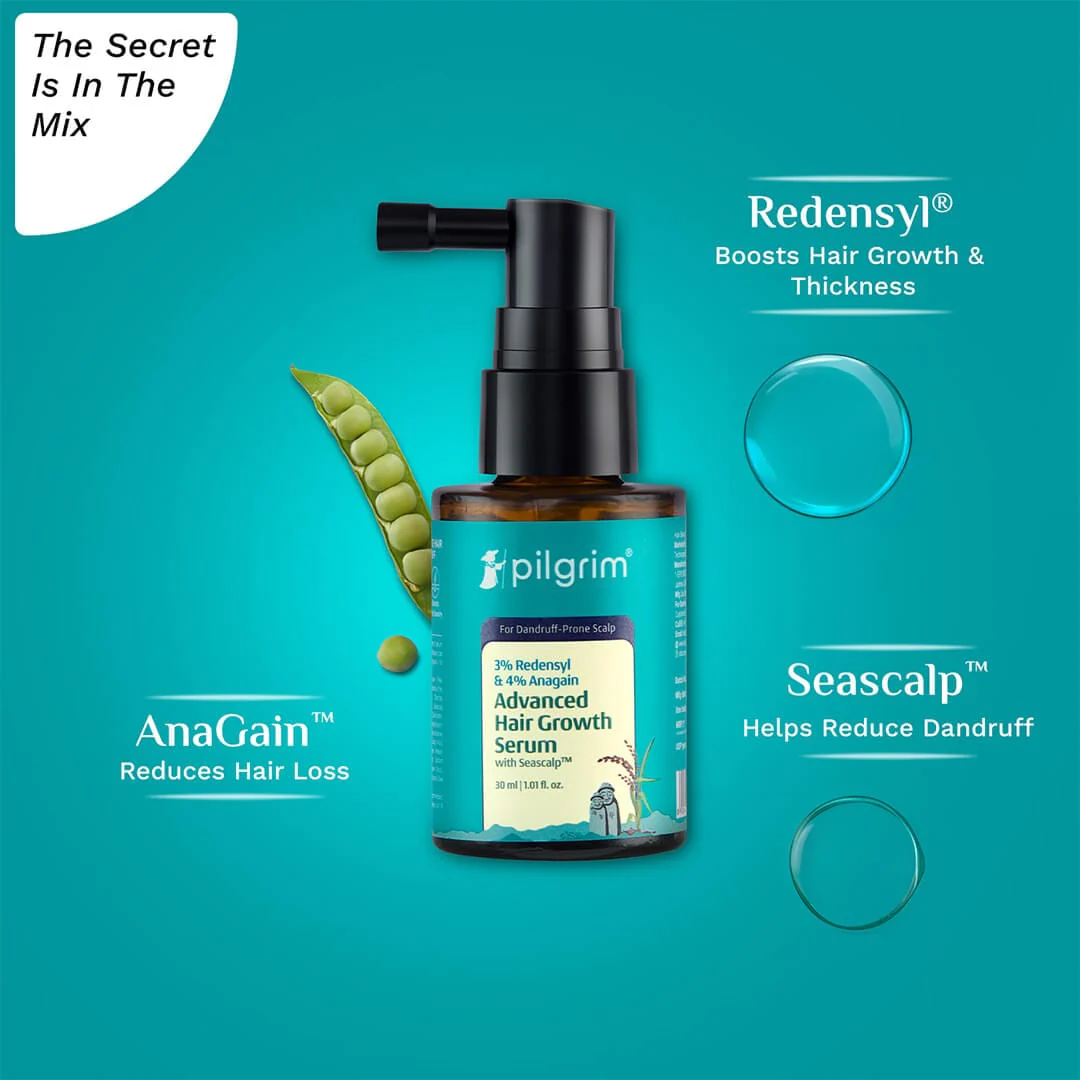 3% Redensyl & 4% Anagain Advanced Hair Growth Serum For Dandruff-Prone Scalp - 30 ml - Image 3