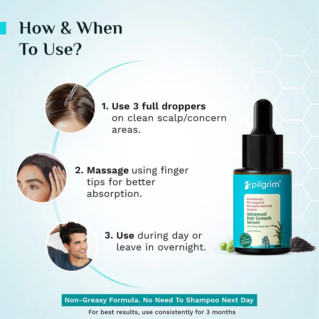 3% Redensyl, 4% Anagain & 5% Capilia Stem Cell Complex Advanced Hair Growth Serum - Image 29