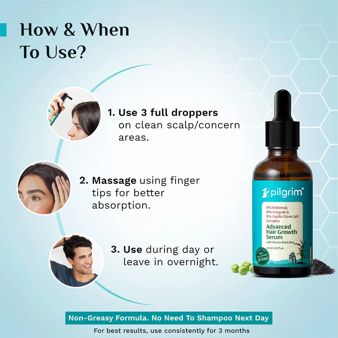3% Redensyl, 4% Anagain & 5% Capilia Stem Cell Complex Advanced Hair Growth Serum - Image 30