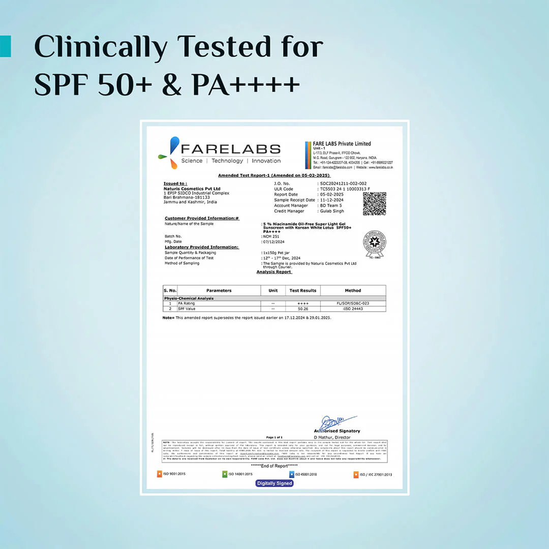 5% Niacinamide Oil-Free Super Light Gel Sunscreen SPF 50+ PA++++ - Image 7