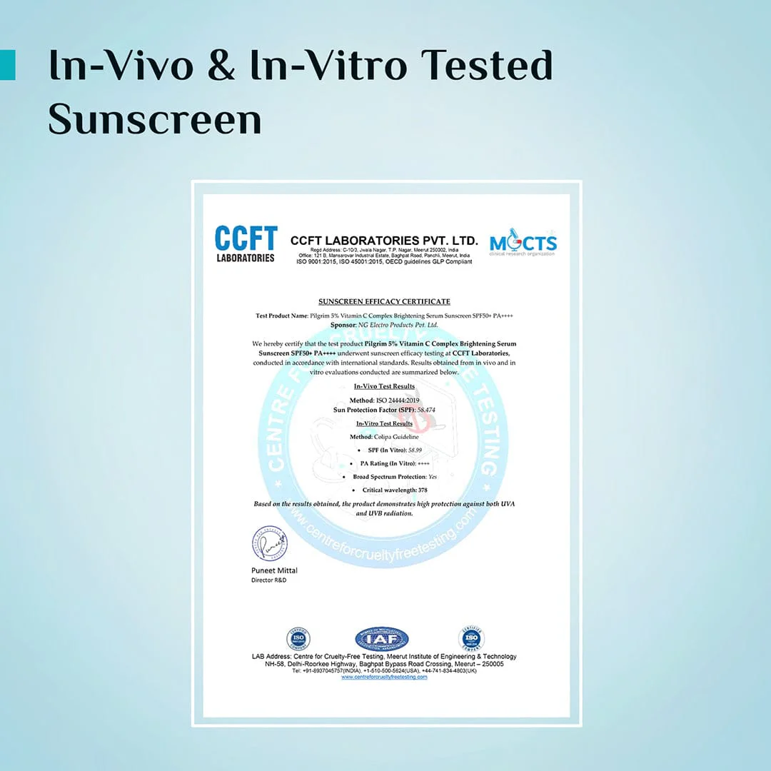 5% Vitamin C Complex Brightening Serum Sunscreen SPF 50+ PA++++ - Image 8