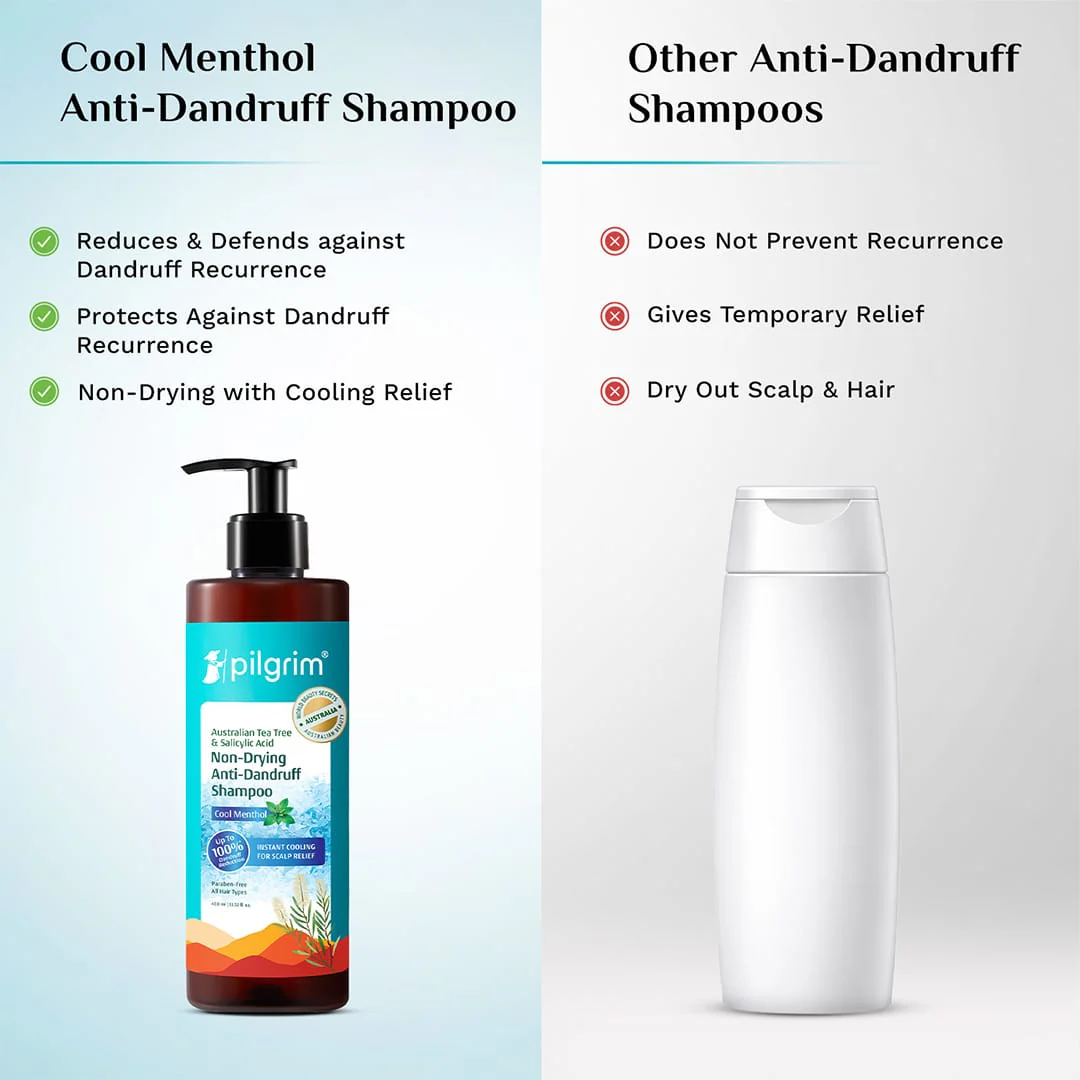 Australian Tea Tree Non-Drying Anti-Dandruff Shampoo Cool Menthol - 400ml - Image 5