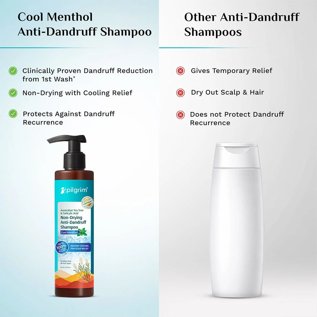 Australian Tea Tree Non-Drying Anti-Dandruff Shampoo Cool Menthol - Image 8
