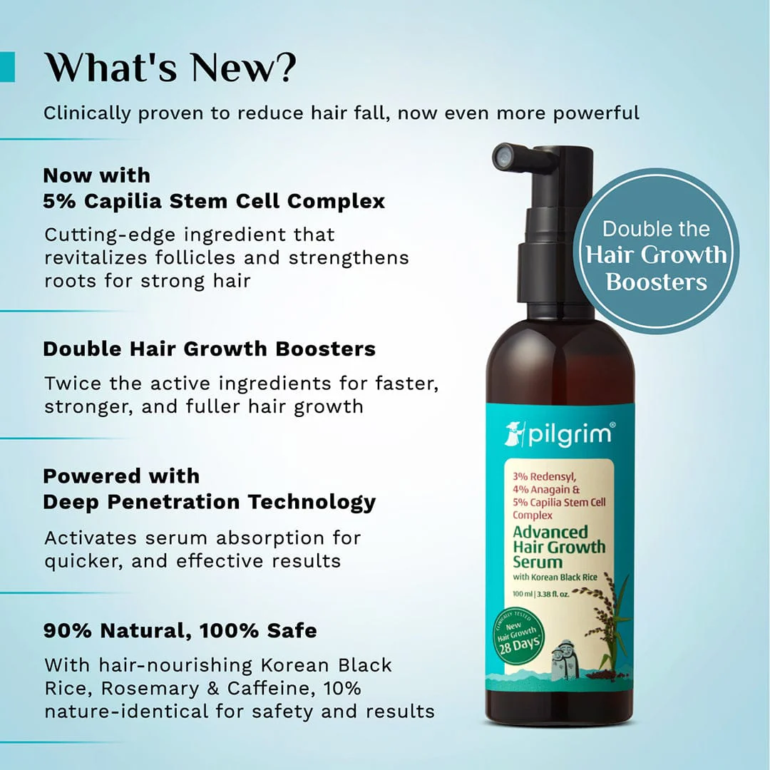 3% Redensyl, 4% Anagain & 5% Capilia Stem Cell Complex Advanced Hair Growth Serum - Image 10