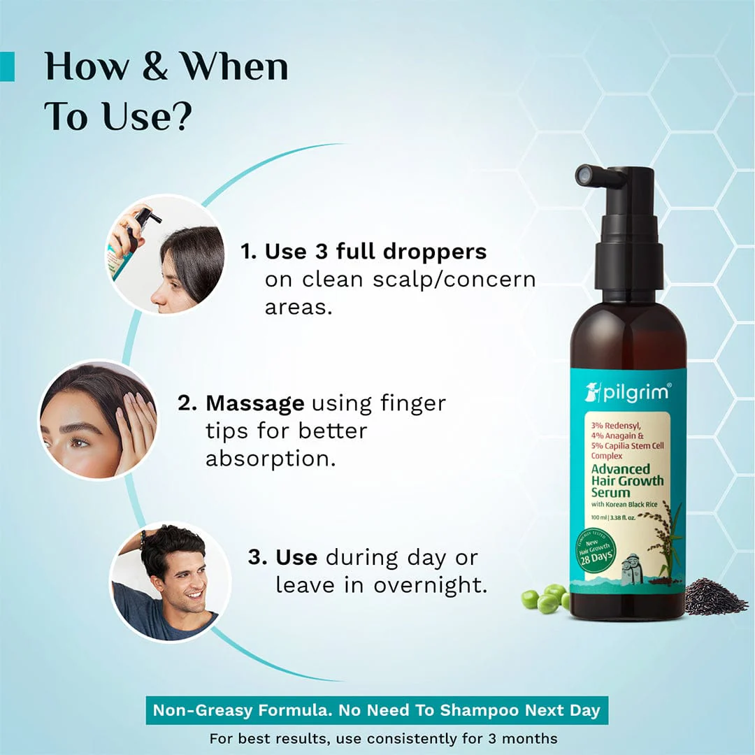 3% Redensyl, 4% Anagain & 5% Capilia Stem Cell Complex Advanced Hair Growth Serum - Image 31