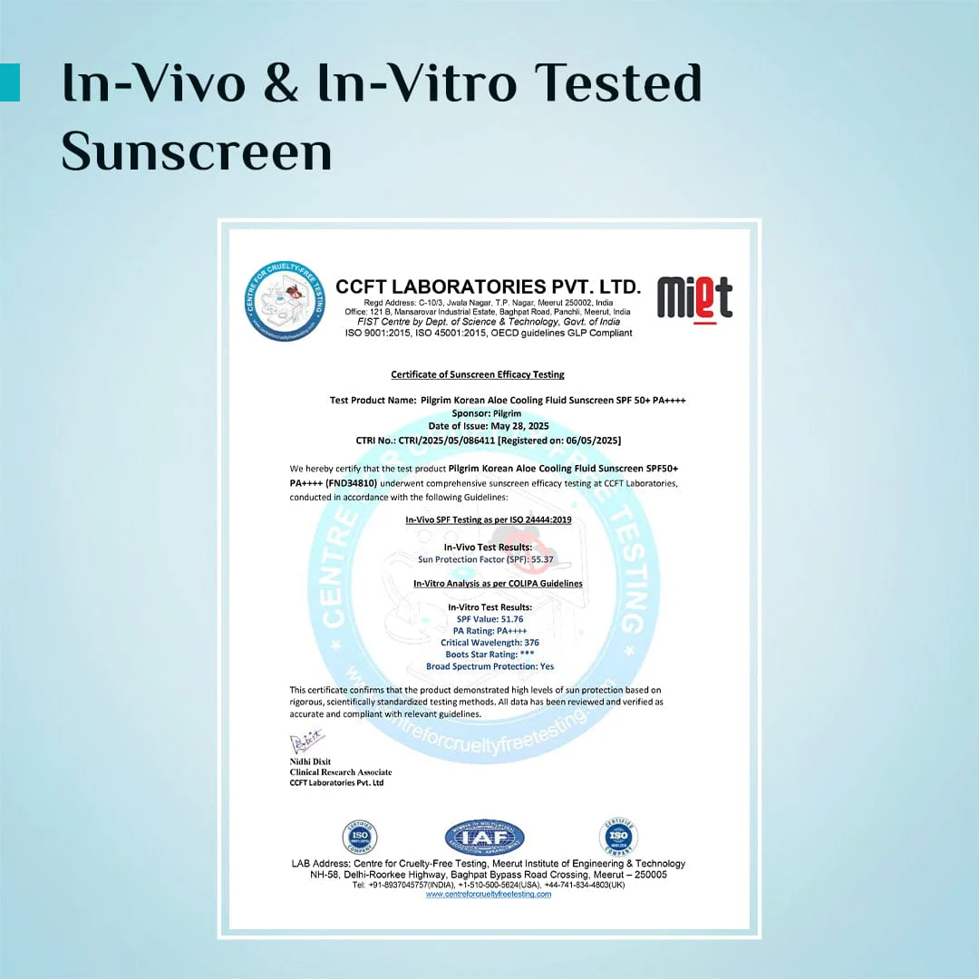 Korean Aloe Cooling Fluid Sunscreen SPF 50+ PA++++ - Image 7