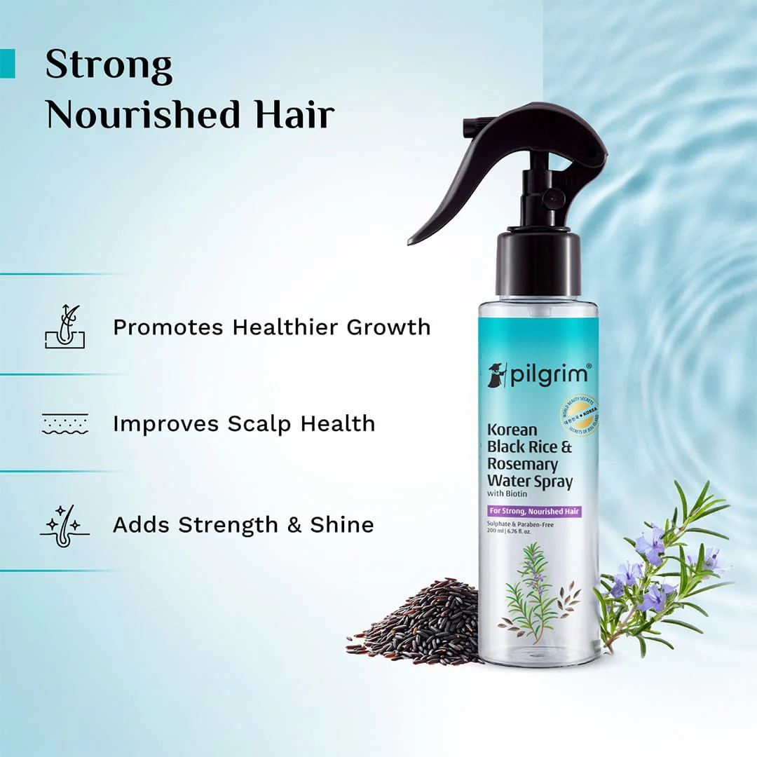 Korean Black Rice and Rosemary Water Spray With Biotin - 200ml - Image 3