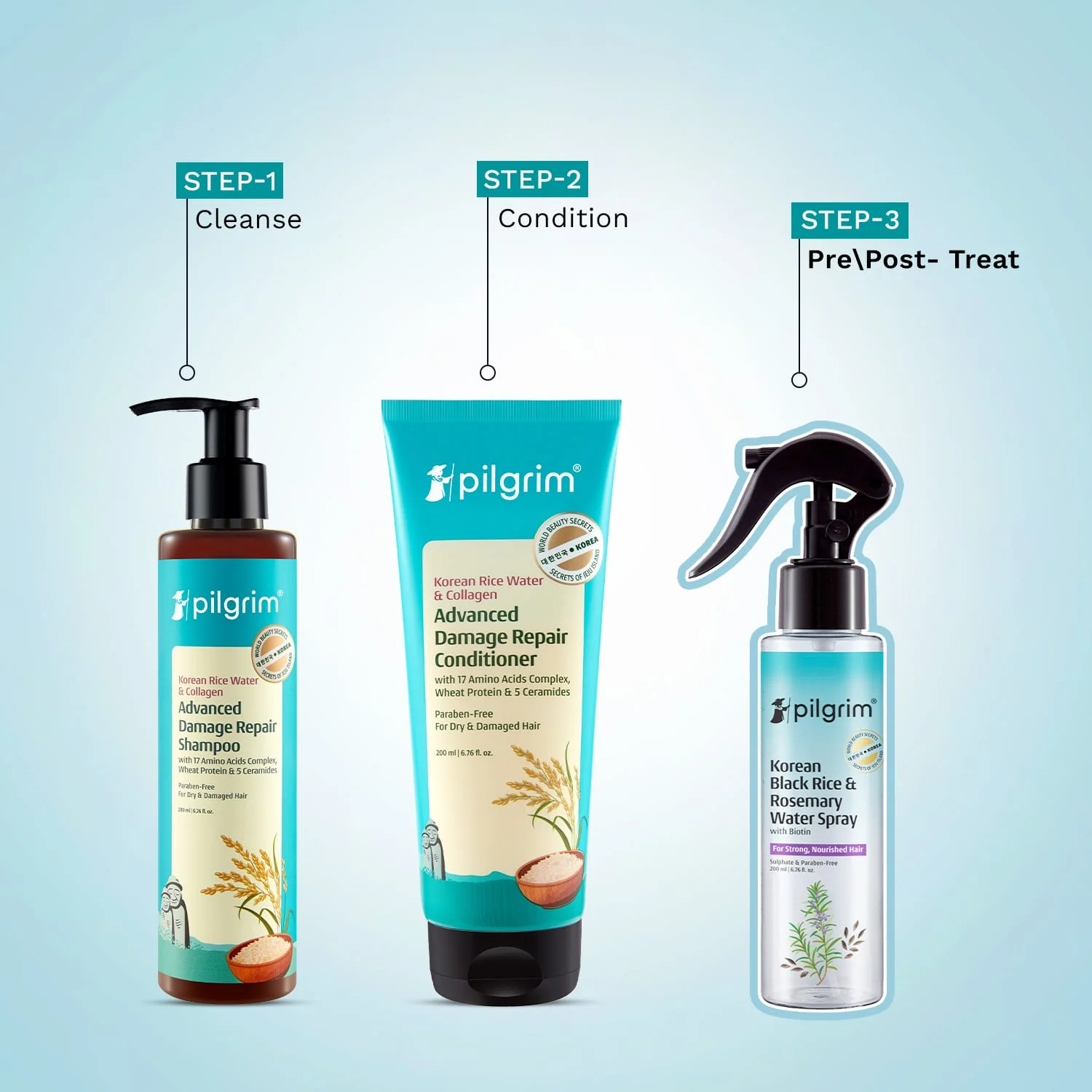 Korean Black Rice and Rosemary Water Spray With Biotin - 200ml - Image 6