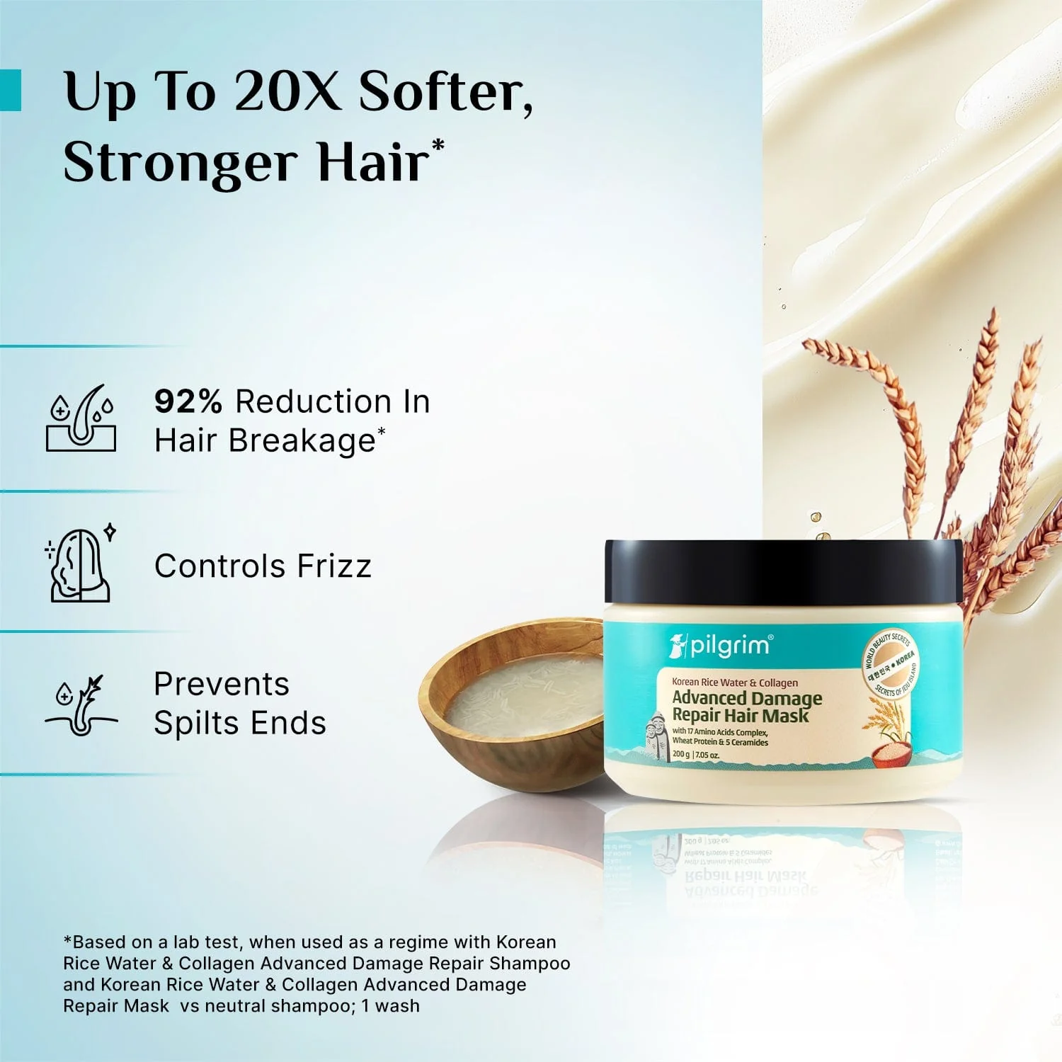 Korean Rice Water & Collagen Advanced  Damage Repair Hair Mask - Image 2