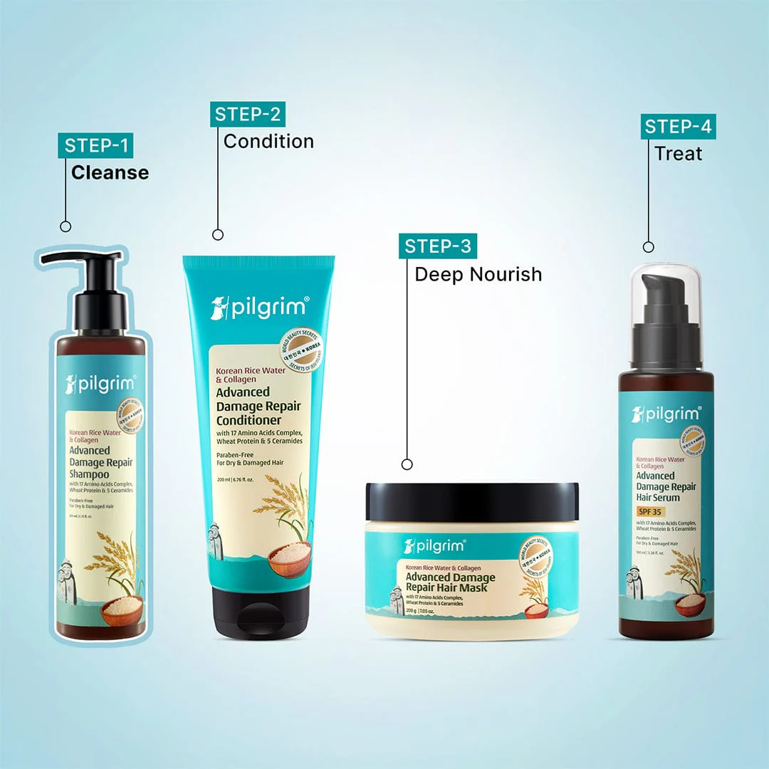 Korean Rice Water & Collagen Advanced Damage Repair Shampoo - Image 17