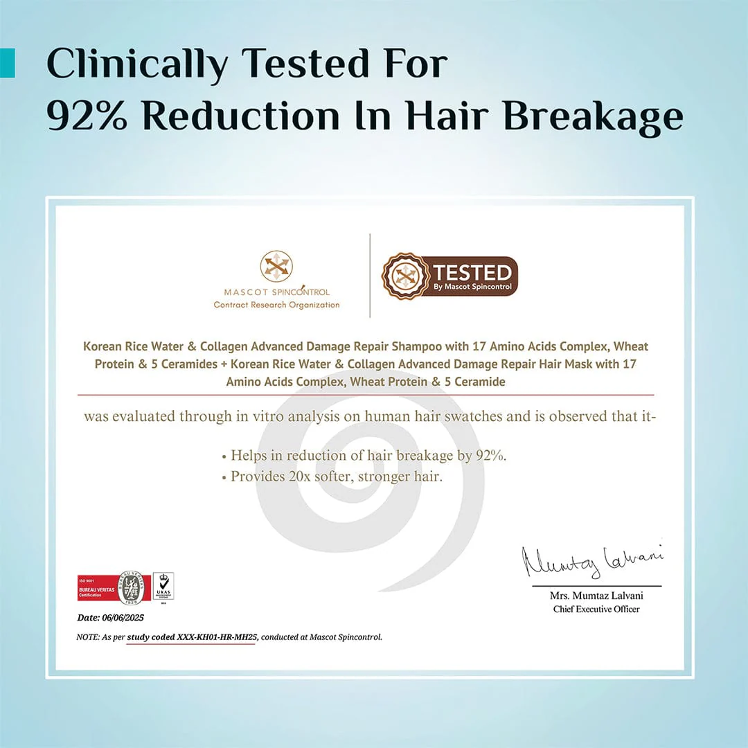 Korean Rice Water & Collagen Advanced Damage Repair Shampoo - Image 20