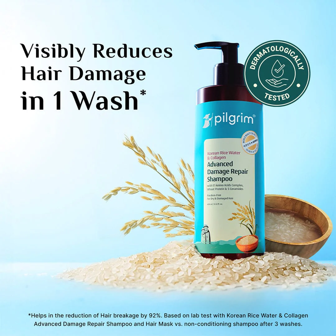 Korean Rice Water & Collagen Advanced Damage Repair Shampoo - Image 5