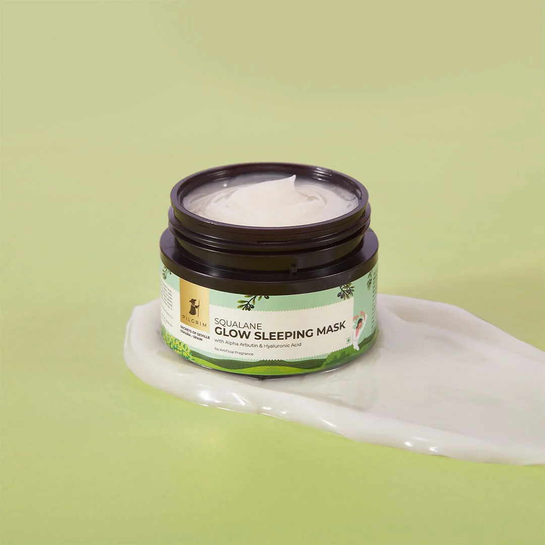 Spanish Squalane Advanced Glow Sleeping Mask with Hyaluronic Acid & Alpha Arbutin - Image 3