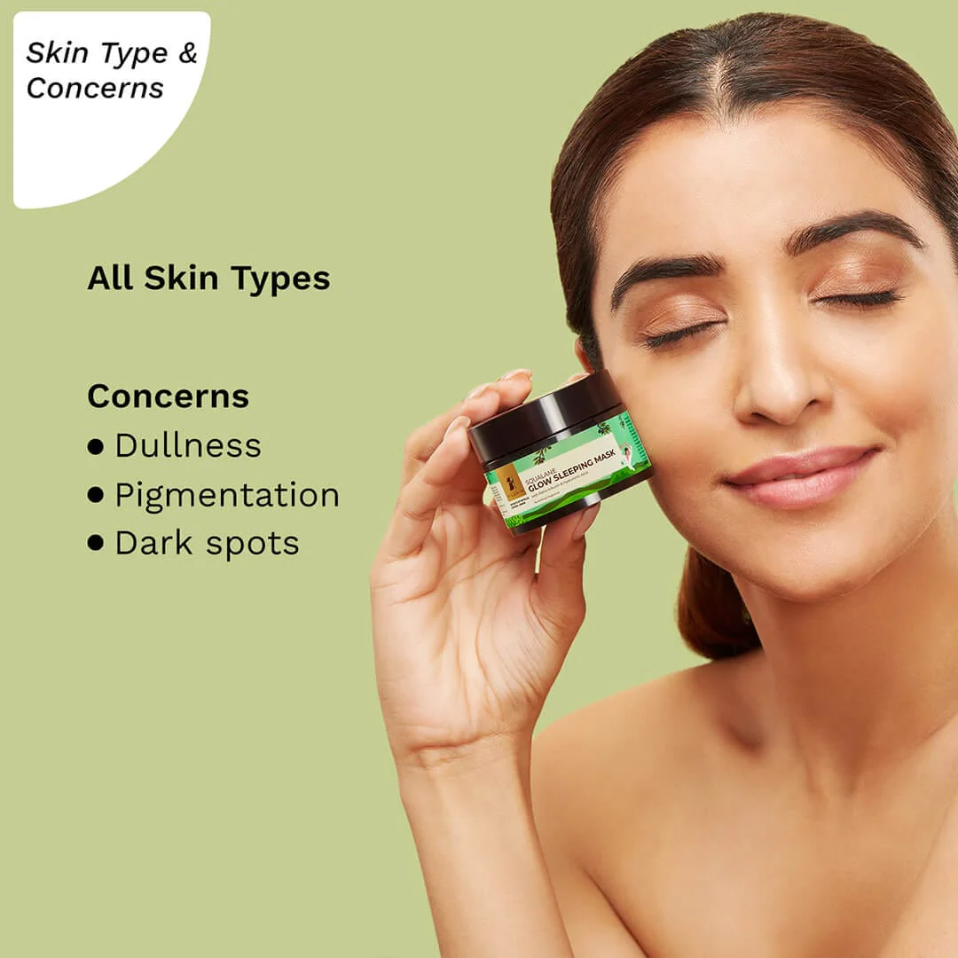 Spanish Squalane Advanced Glow Sleeping Mask with Hyaluronic Acid & Alpha Arbutin - Image 5