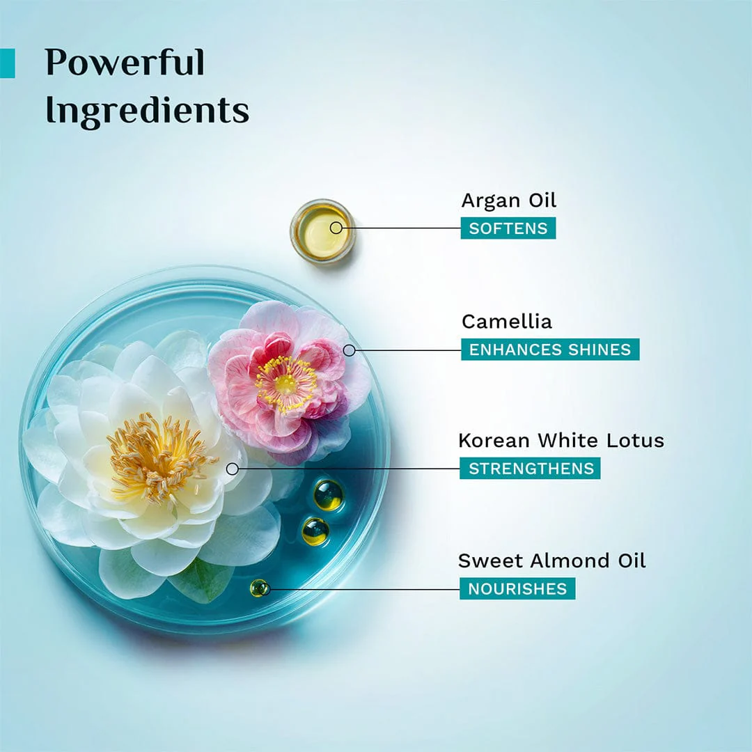 Argan Oil Sulphate Free Shampoo with Korean White Lotus, Camellia & Sweet Almond Oil - Image 7
