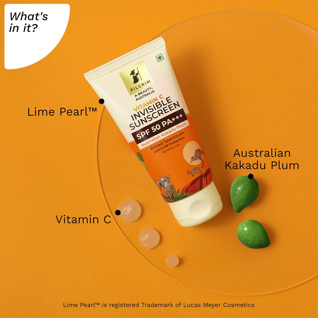 VITAMIN C Invisible Sunscreen SPF 50 PA+++ Australian Kakadu Plum - Image 3